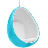 Fotel designerski z wiszącymi jajkami - tapicerowany tkaniną - Eny image 9