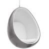 Fotel designerski z wiszącymi jajkami - tapicerowany tkaniną - Eny image 9