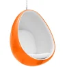 Fotel designerski z wiszącymi jajkami - tapicerowany tkaniną - Eny image 9