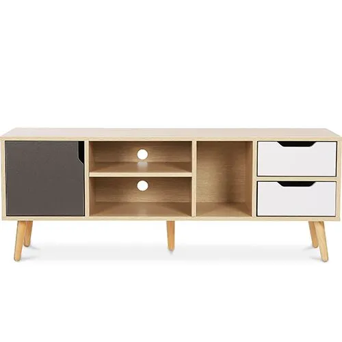 Drewniany stojak na telewizor - skandynawski design - Aren image 8