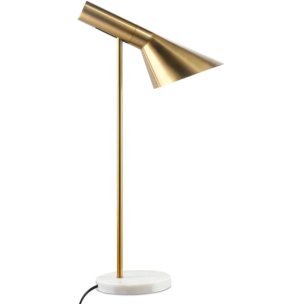 Lampa z Łapą - Lampa Biurkowa - Marmur i Metal - Celio image 8