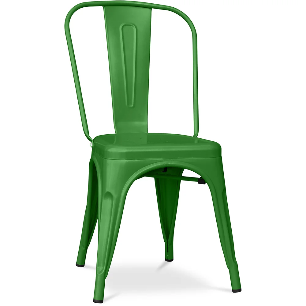 Stalowe krzesło do jadalni - Design przemysłowy - Stylix image 8