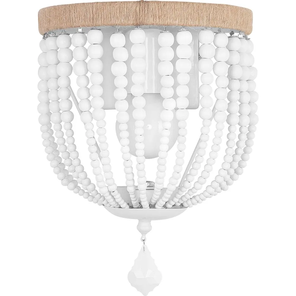 Lampa ścienna - Styl Boho - Drewniane kule - Kanda image 8