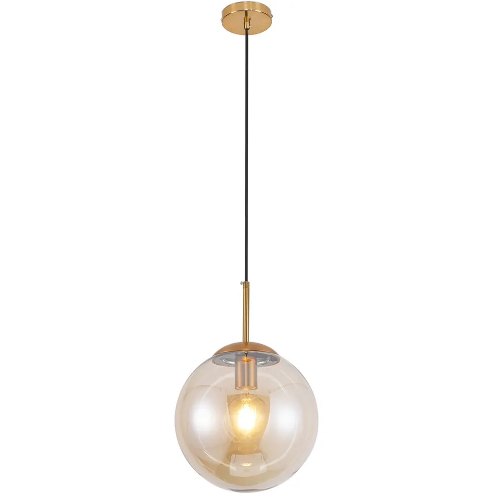 Lampa sufitowa w kształcie kuli - lampa wisząca z kryształami - Alvis image 8