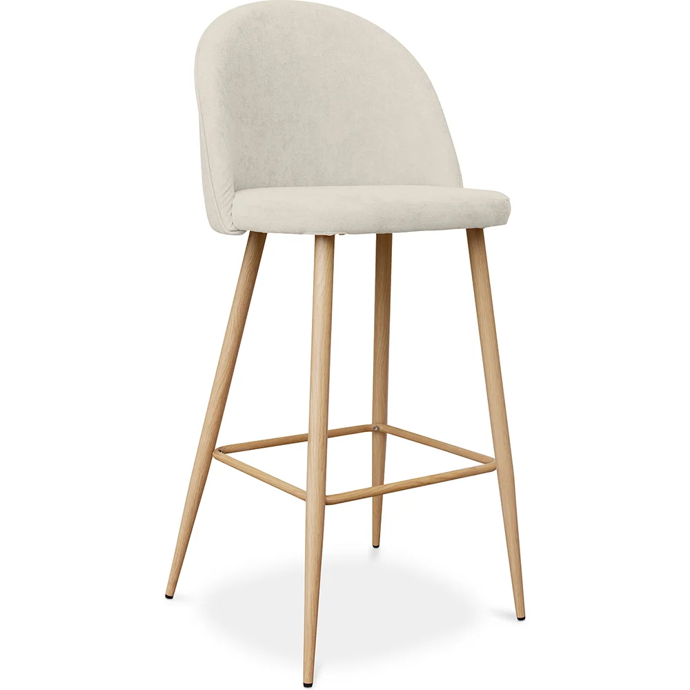 Stołek tapicerowany tkaniną - Scandinavian Design - 76cm - Evelyne image 8