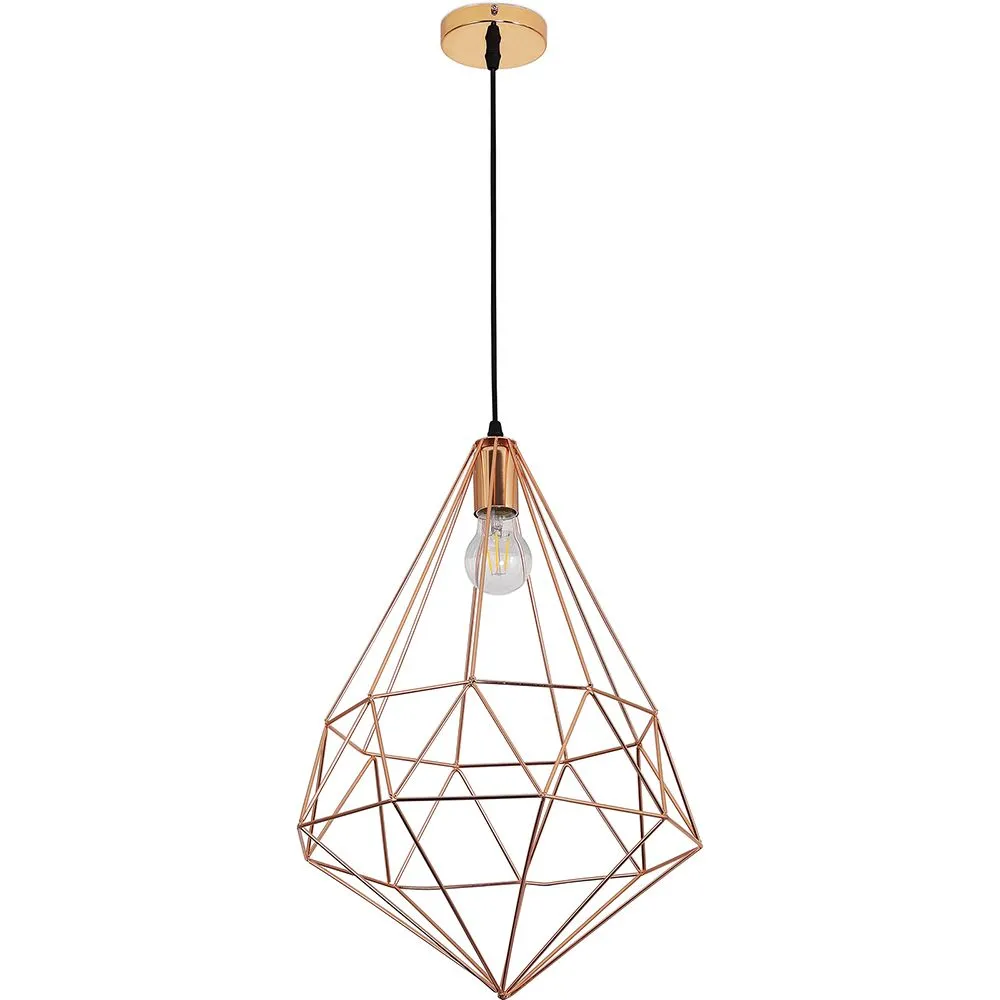 Lampa sufitowa retro - lampa wisząca geometryczna - Yak image 8