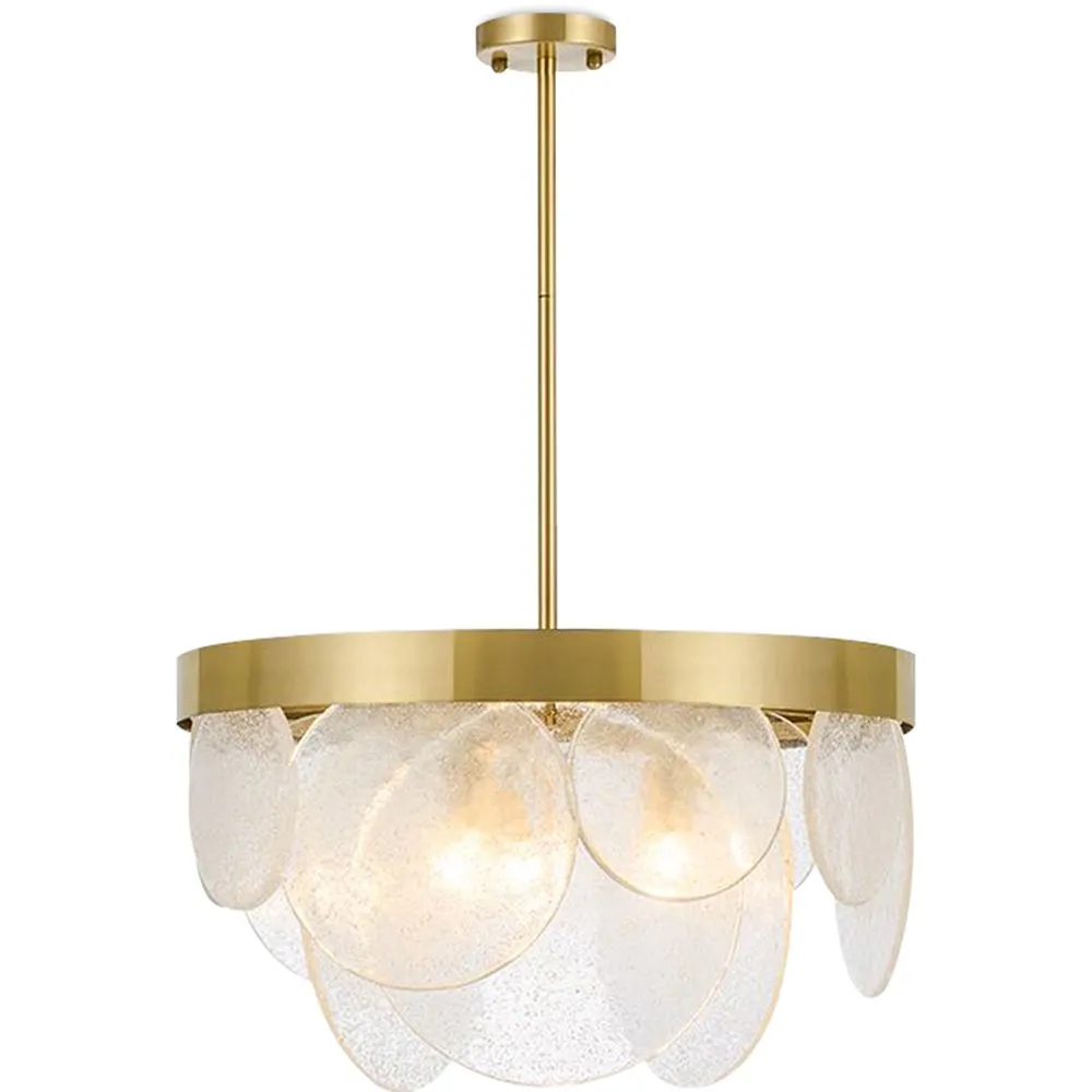 Lampa sufitowa z dyskami ze szkła - lampa wisząca w stylu projektowym - Luna image 8