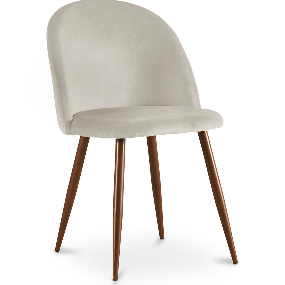 Krzesło do jadalni - Tapicerowane aksamitem - Skandynawski design - Evelyne image 8