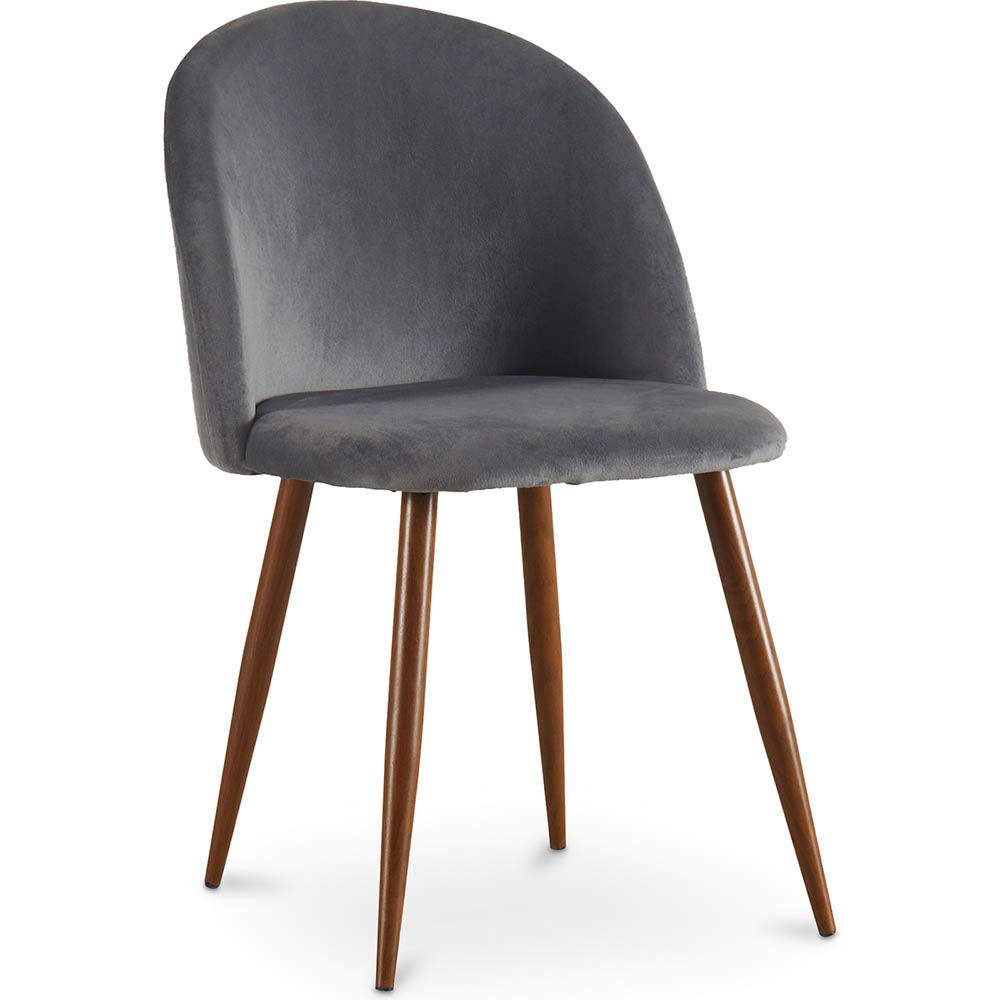 Krzesło do jadalni - Tapicerowane aksamitem - Skandynawski design - Evelyne image 8