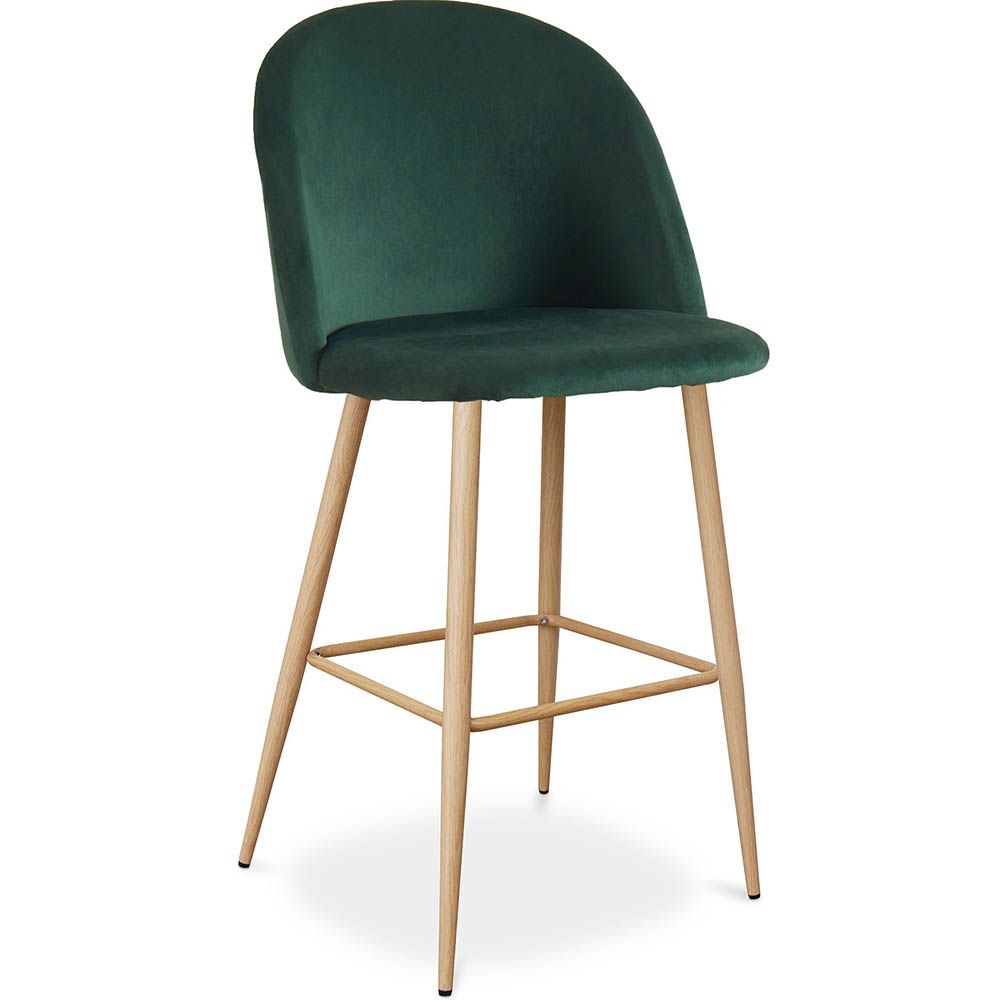 Stołek z aksamitną tapicerką - Skandynawski design - Evelyne image 8