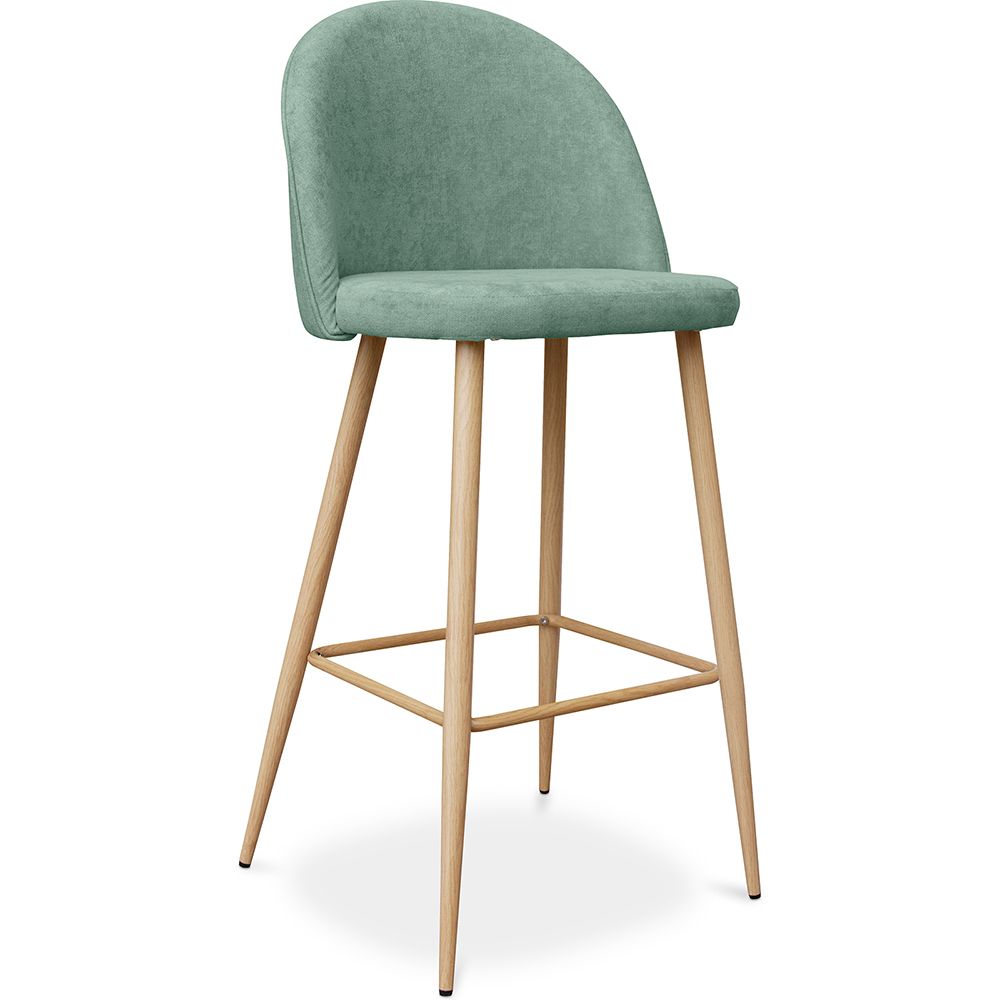 Stołek tapicerowany tkaniną - Scandinavian Design - 76cm - Evelyne image 8