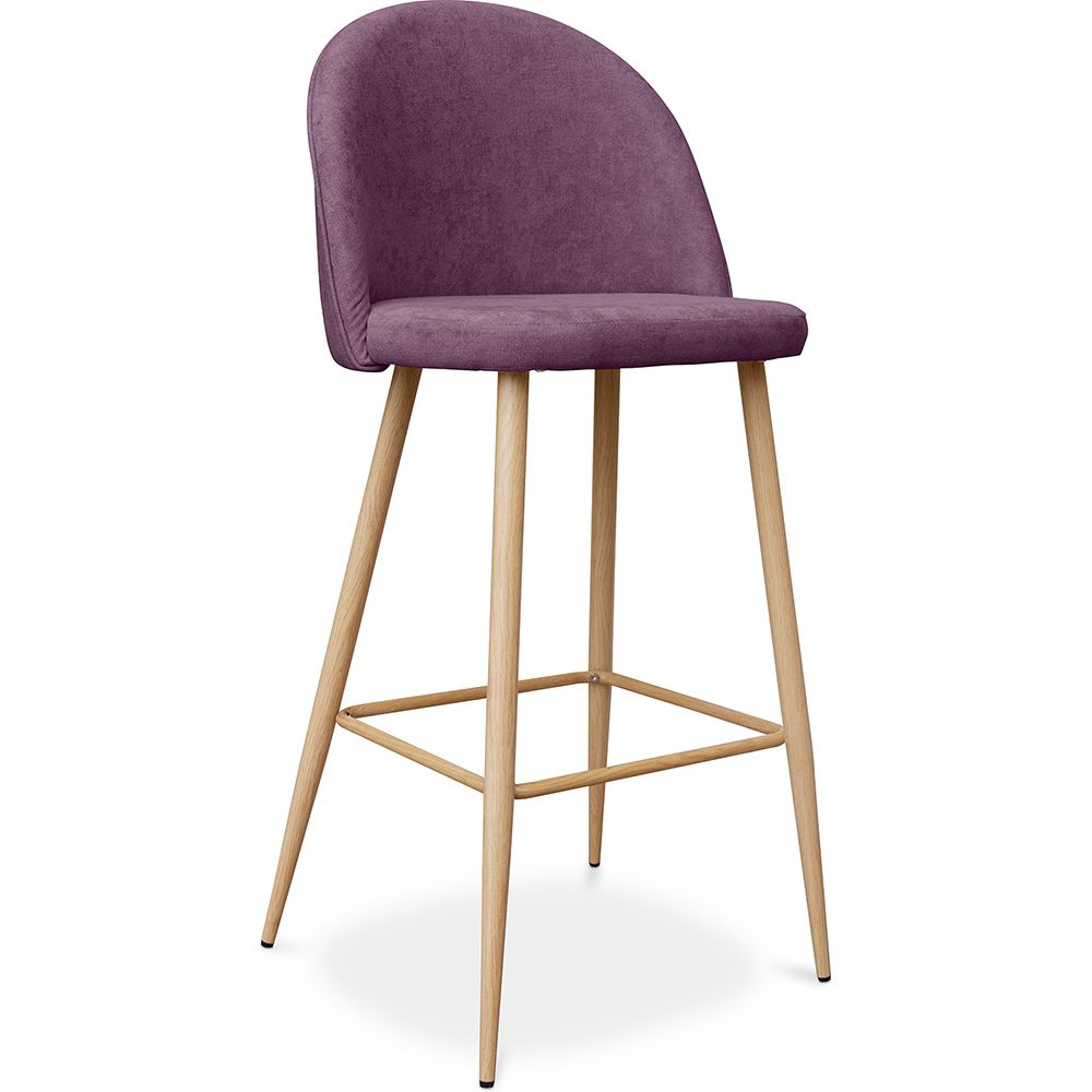 Stołek tapicerowany tkaniną - Scandinavian Design - 76cm - Evelyne image 8