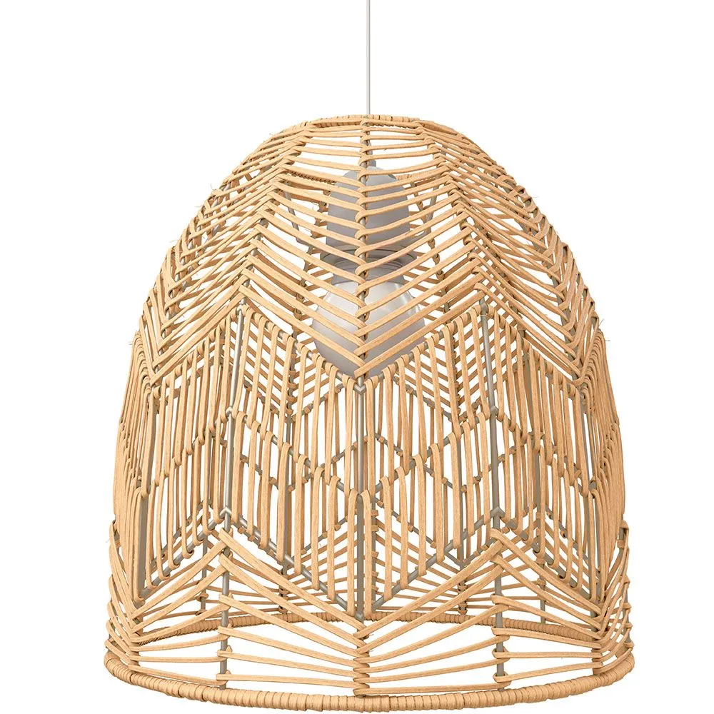 Lampa sufitowa z rattanu - Kinkiet - Projekt lampy boho Bali - Bu image 8