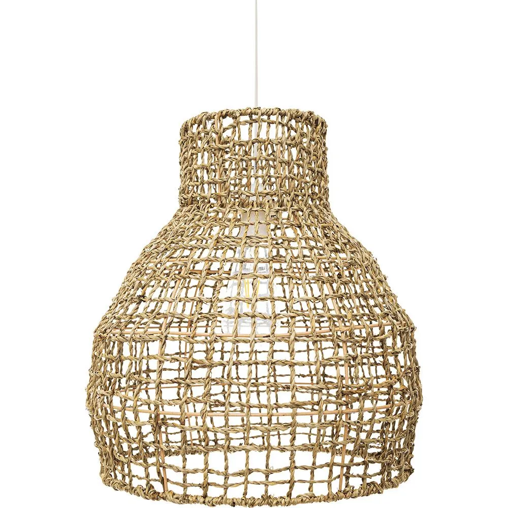 Lampa sufitowa z rattanu - lampa wisząca w stylu boho Bali - Lan image 8