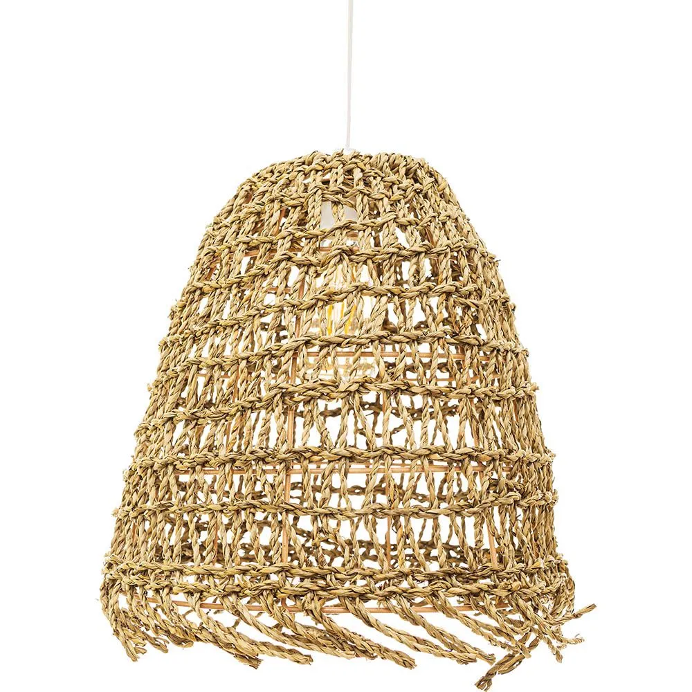 Lampa sufitowa z rattanu - lampa wisząca w stylu boho Bali - Linei image 8
