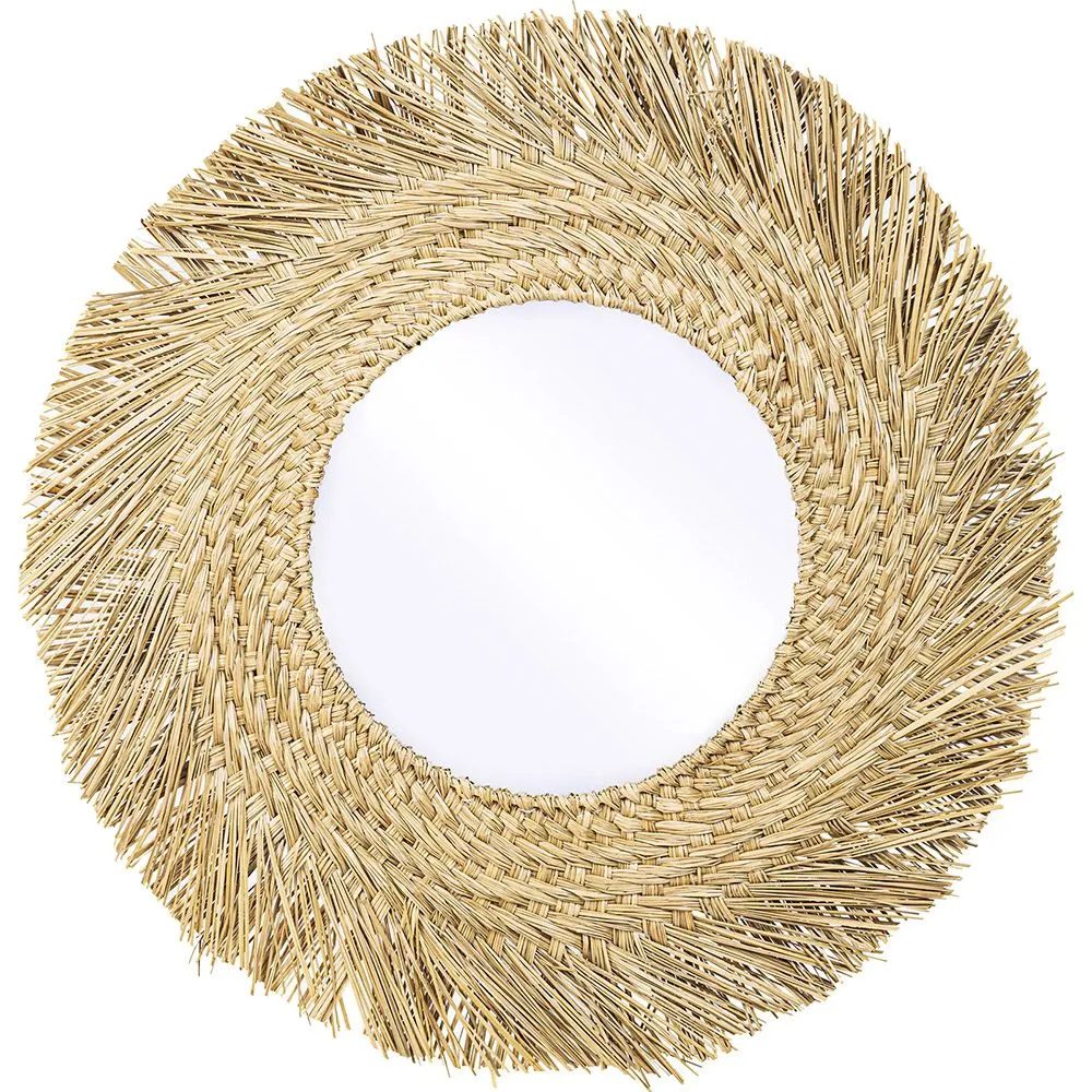 Lustro ścienne - okrągły wzór Boho Bali (60 cm) - Rewu image 8