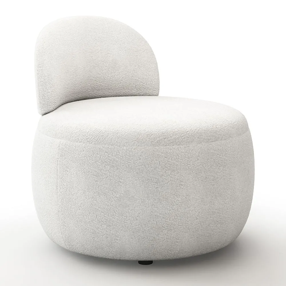 Fotel Modern Design - tapicerowany tkaniną bouclé - Melanie image 8