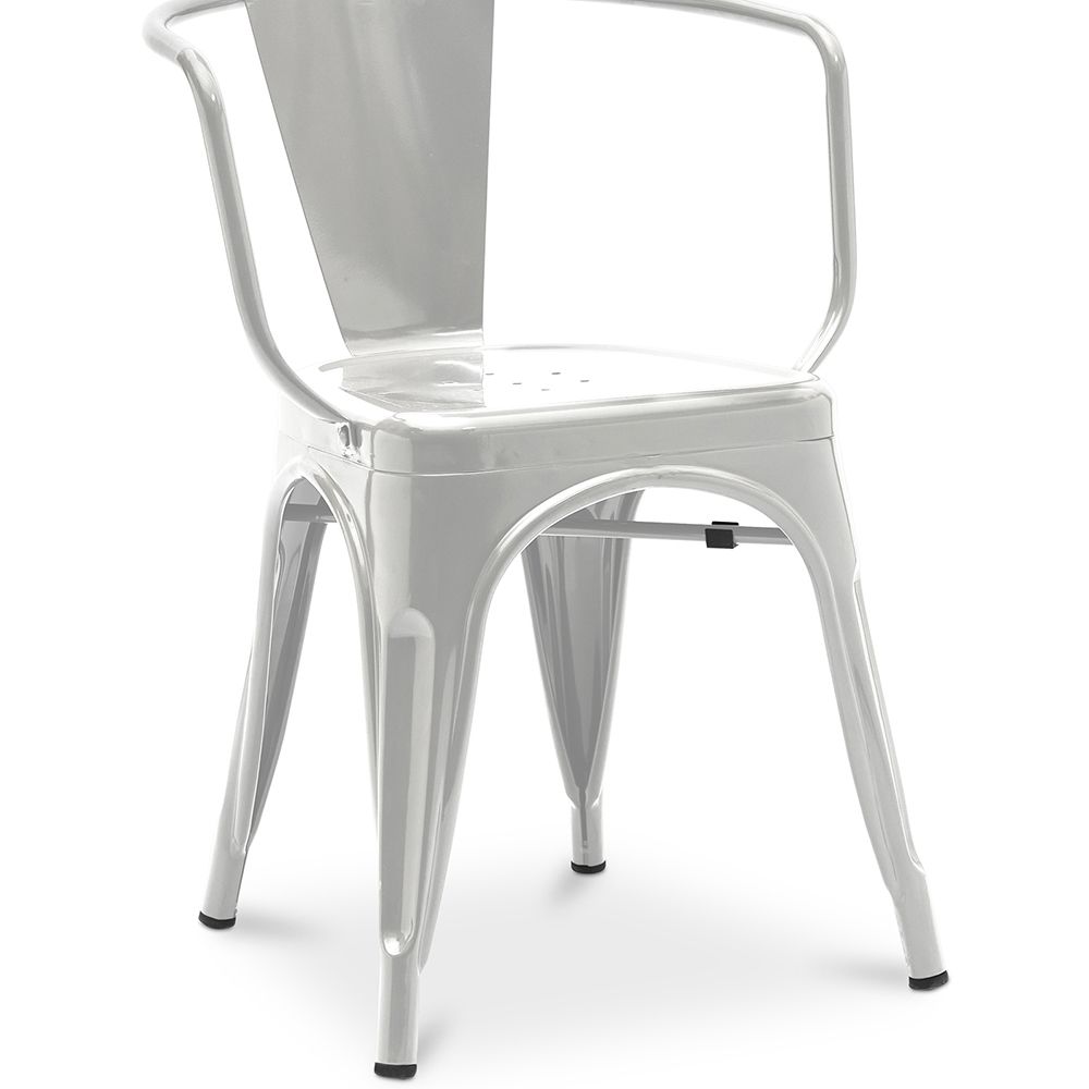 Krzesło do jadalni z podłokietnikami - Industrial Design - Steel - New Edition - Stylix image 8
