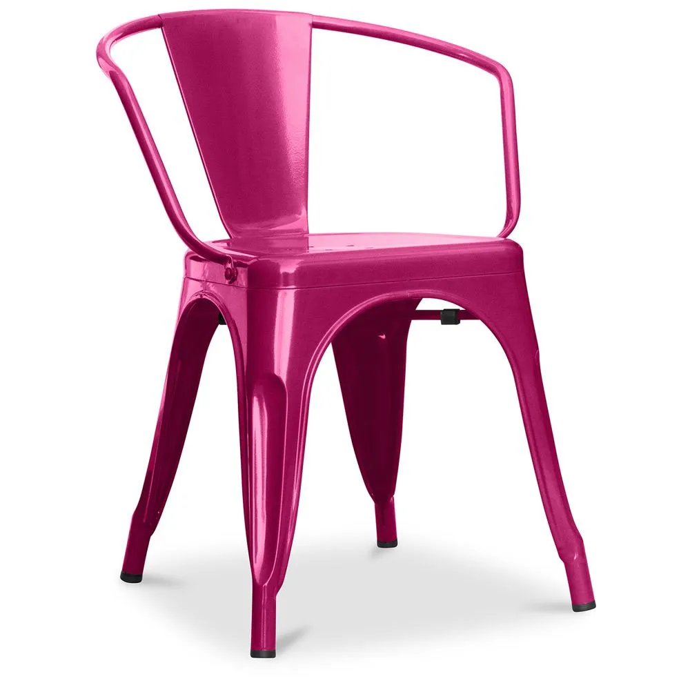 Krzesło do jadalni z podłokietnikami - Industrial Design - Steel - New Edition - Stylix image 8