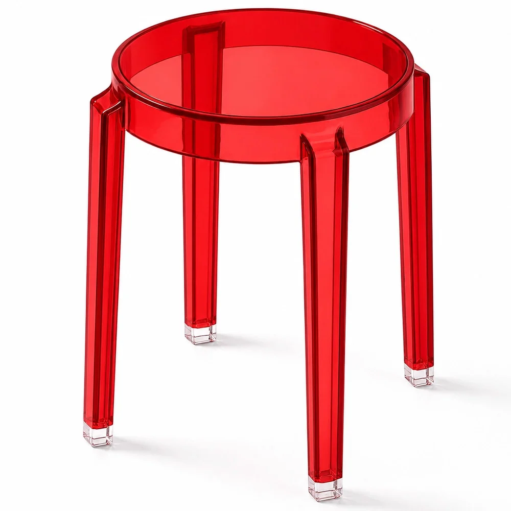 Taboret Niski Przezroczysty - 47cm - Arthur image 8
