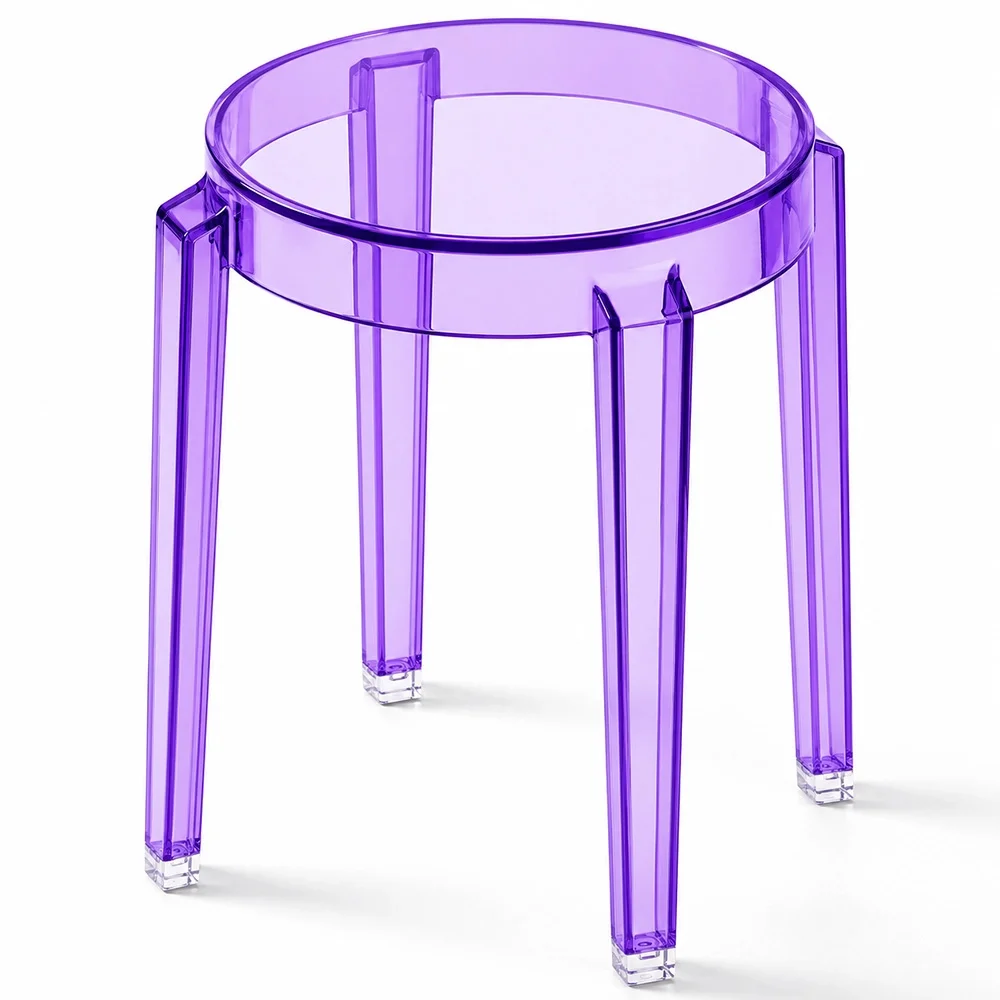 Taboret Niski Przezroczysty - 47cm - Arthur image 8