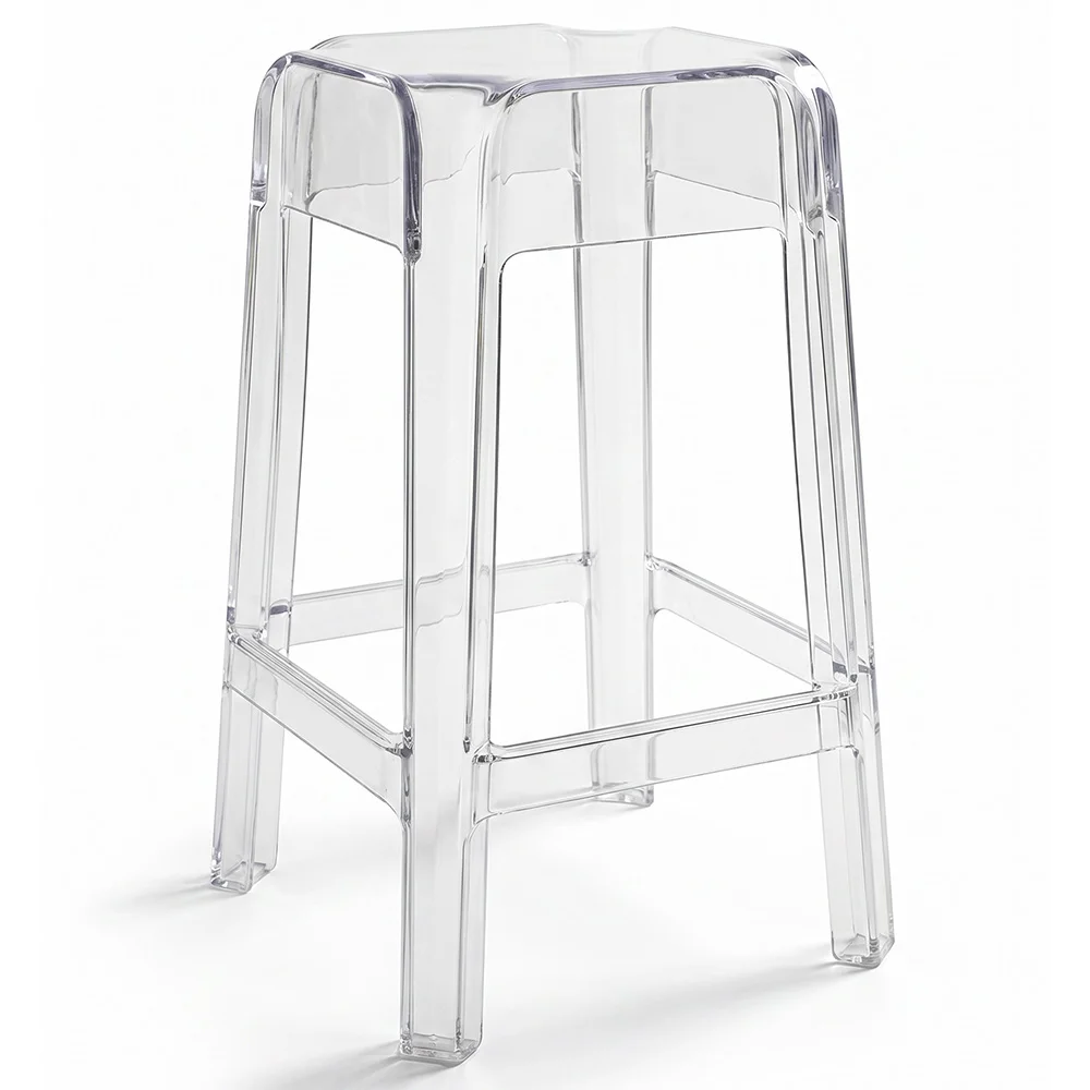 Transparentny stołek designerski - 65 cm - Victoria Queen image 8