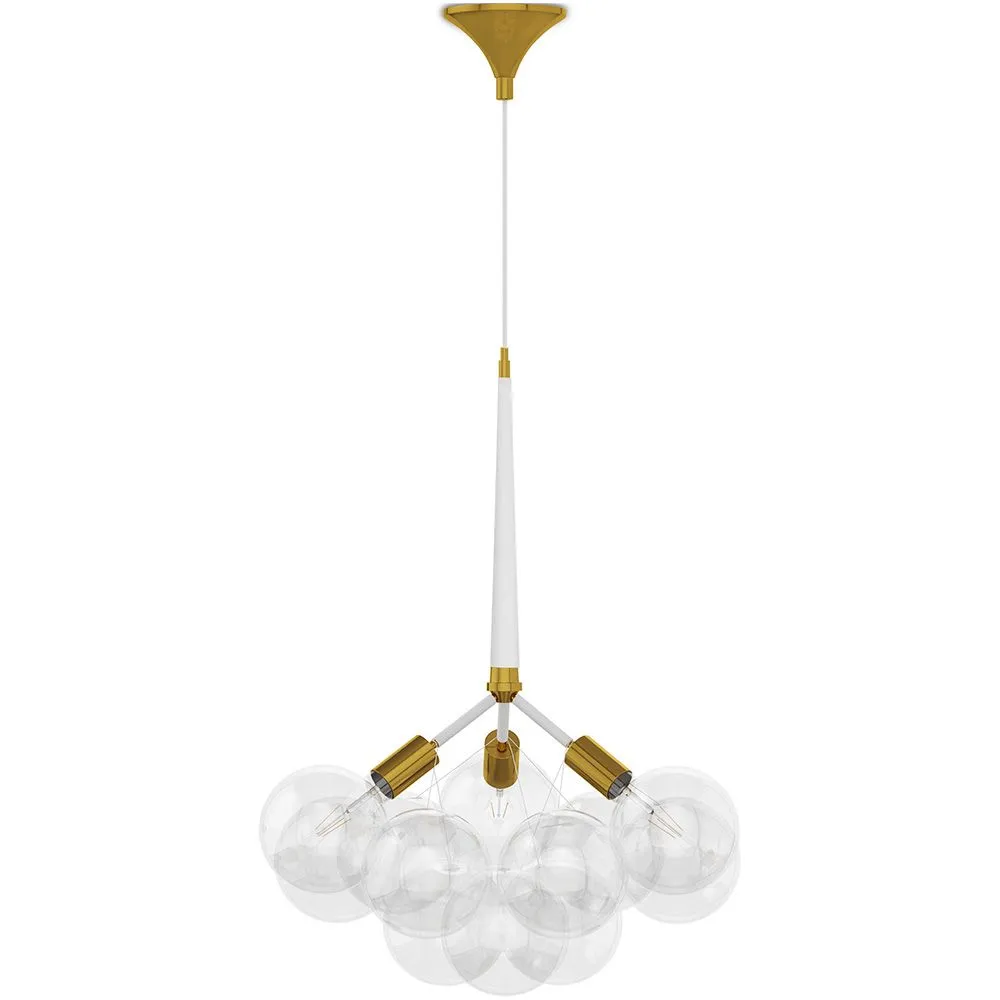 Lampa sufitowa z kryształowymi kulkami - Lampa wisząca w stylu nowoczesnym - Glaub image 8