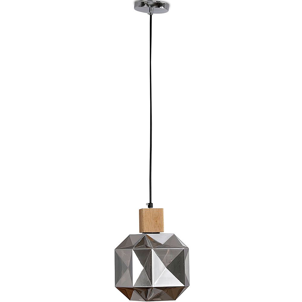 Lampa sufitowa z drewna i szkła - lampa wisząca w stylu projektowym - Bumba image 8