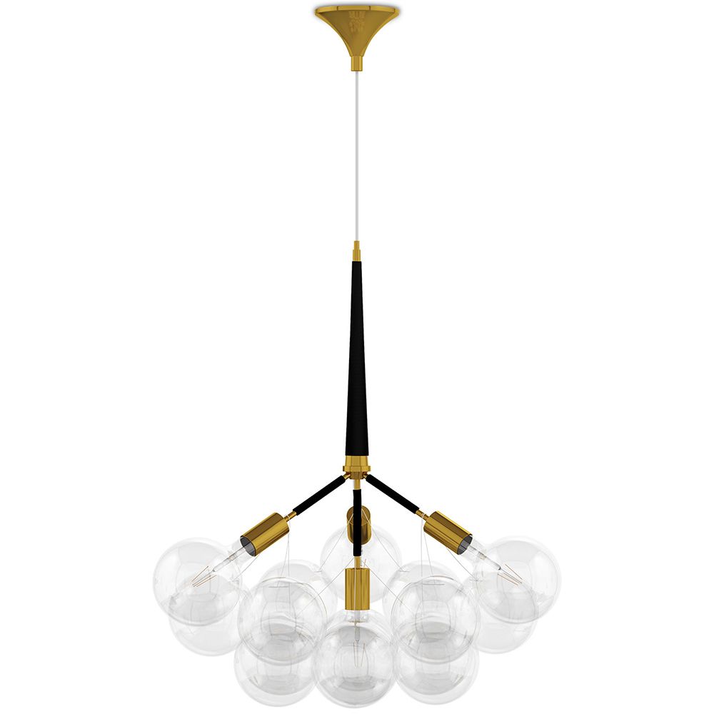 Lampa sufitowa z kryształowymi kulkami - Lampa wisząca w stylu nowoczesnym - 12 kul - Glaub image 8