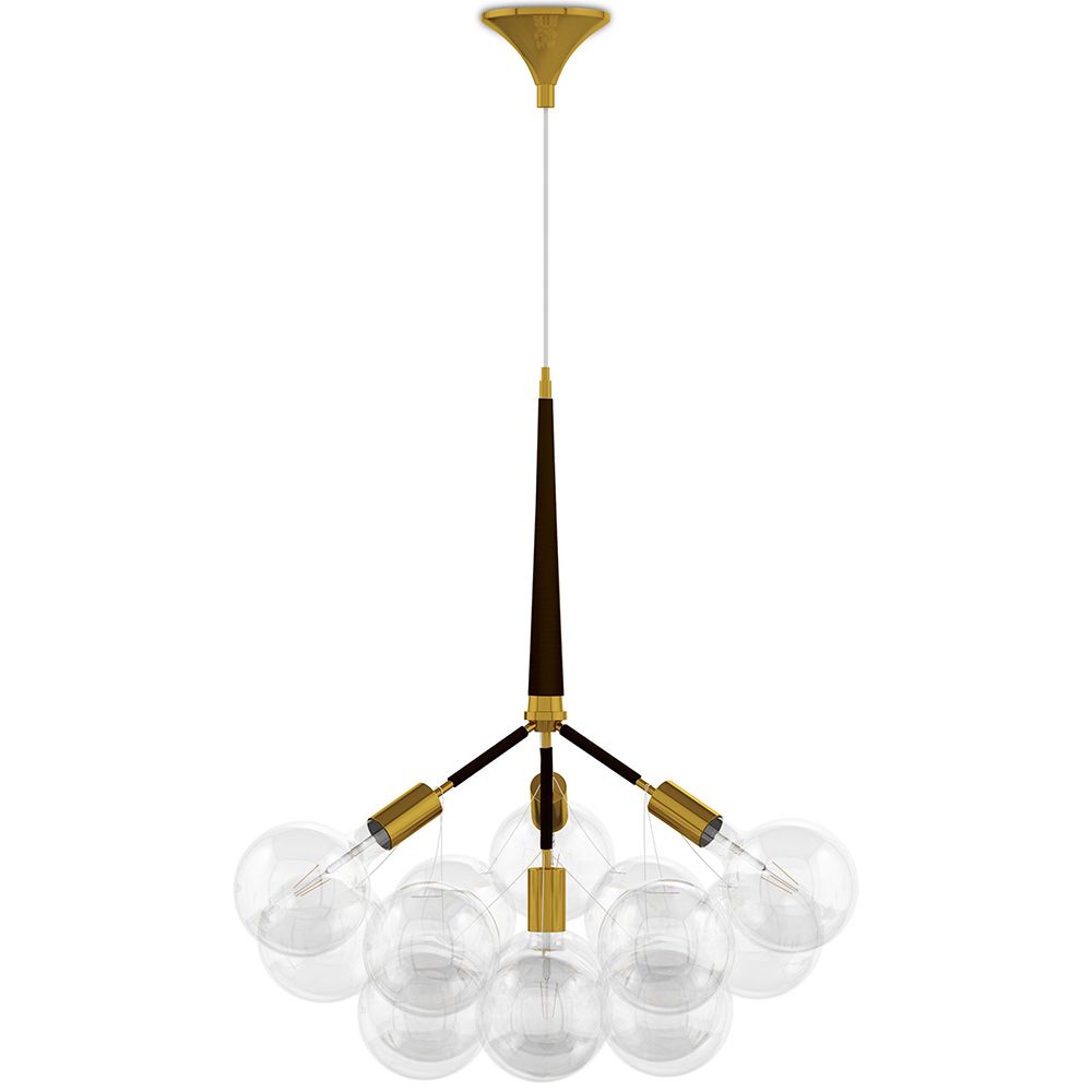 Lampa sufitowa z kryształowymi kulkami - Lampa wisząca w stylu nowoczesnym - 12 kul - Glaub image 8