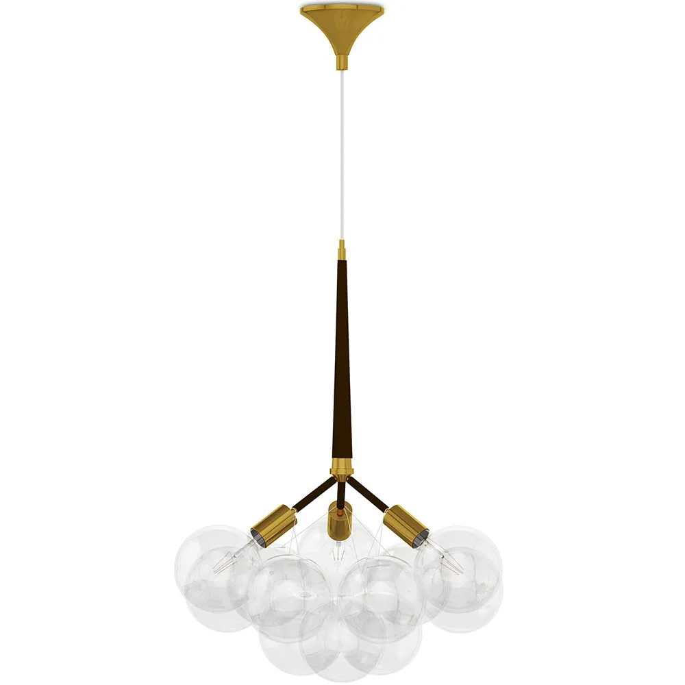 Lampa sufitowa z kryształowymi kulkami - Lampa wisząca w stylu nowoczesnym - Glaub image 8