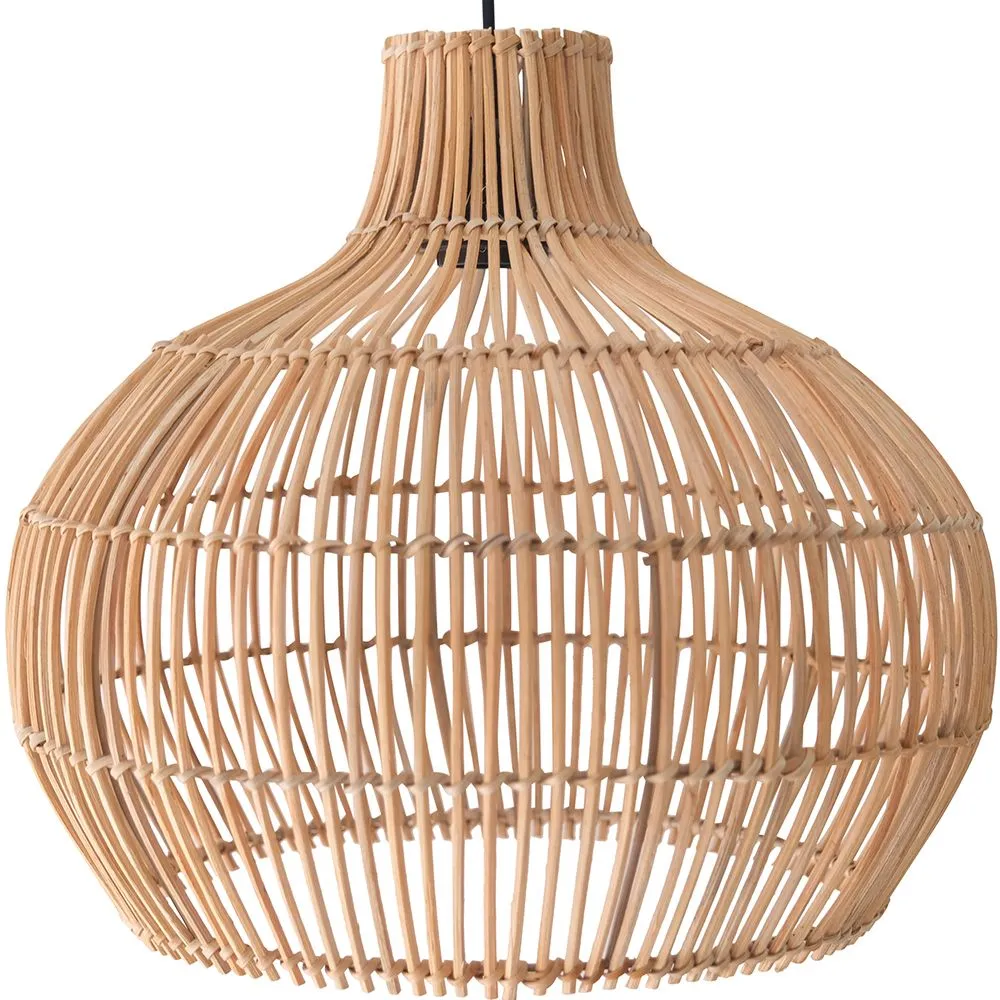 Lampa sufitowa z rattanu - lampa wisząca w stylu boho Bali - Elan image 8