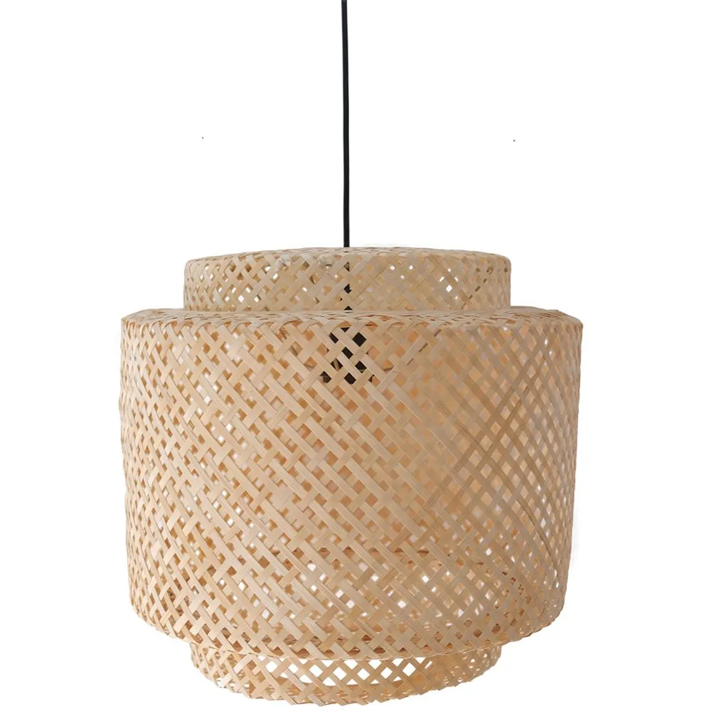 Lampa sufitowa z bambusa - Lampa wisząca w stylu boho Bali - Hya image 8