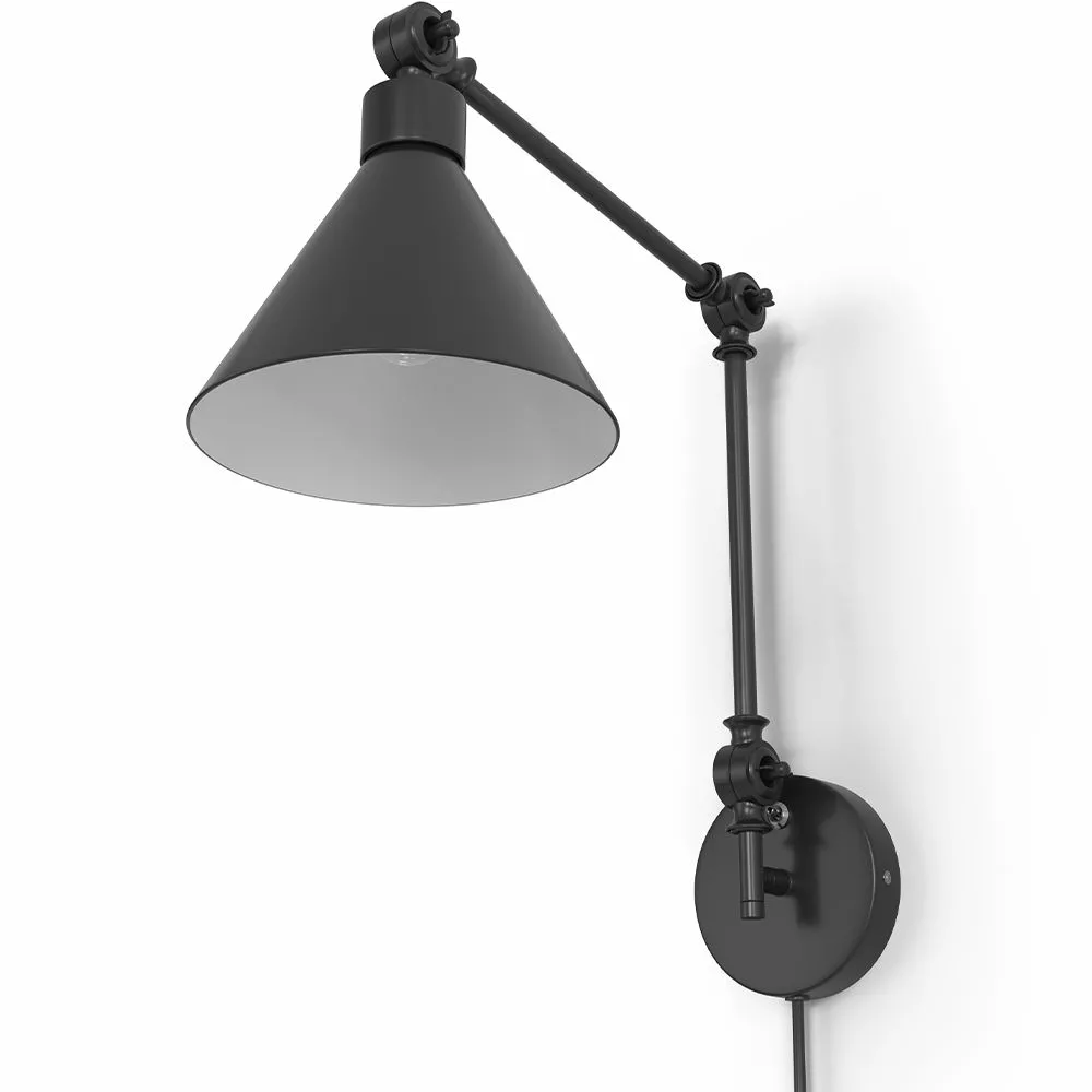 Lampa Ścienna - Regulowana Lampka Do Czytania - Czarna image 8
