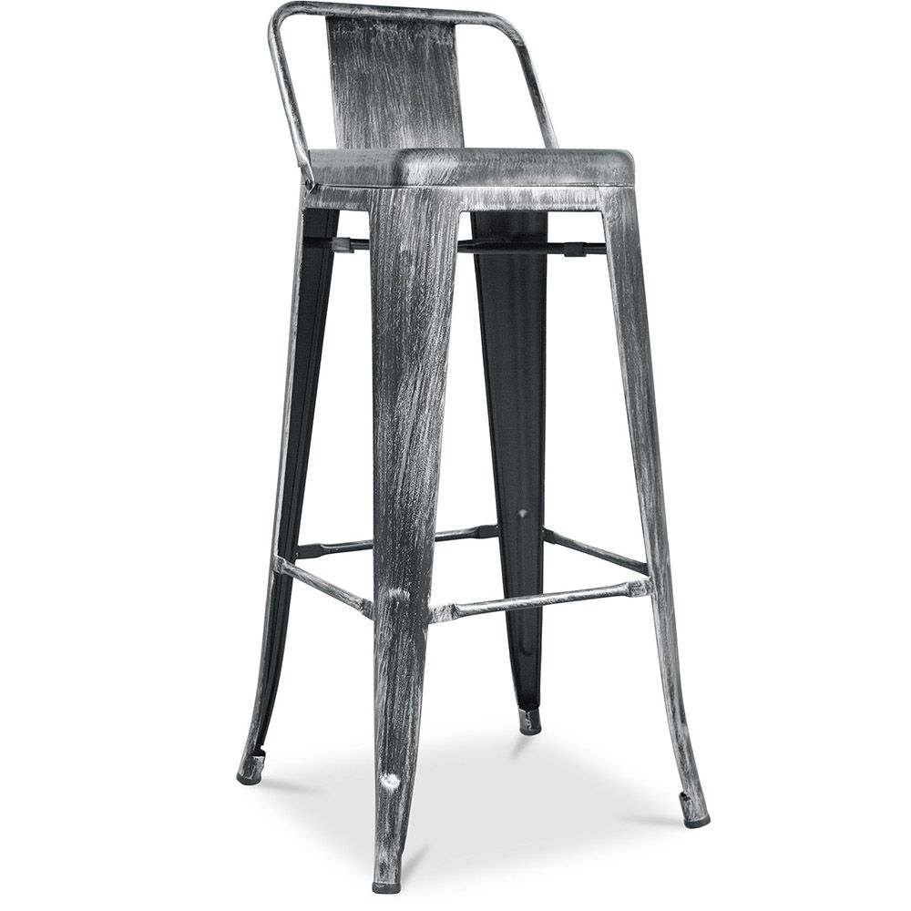 Stołek barowy z oparciem - Industrial Design - 76cm - New Edition - Stylix image 8