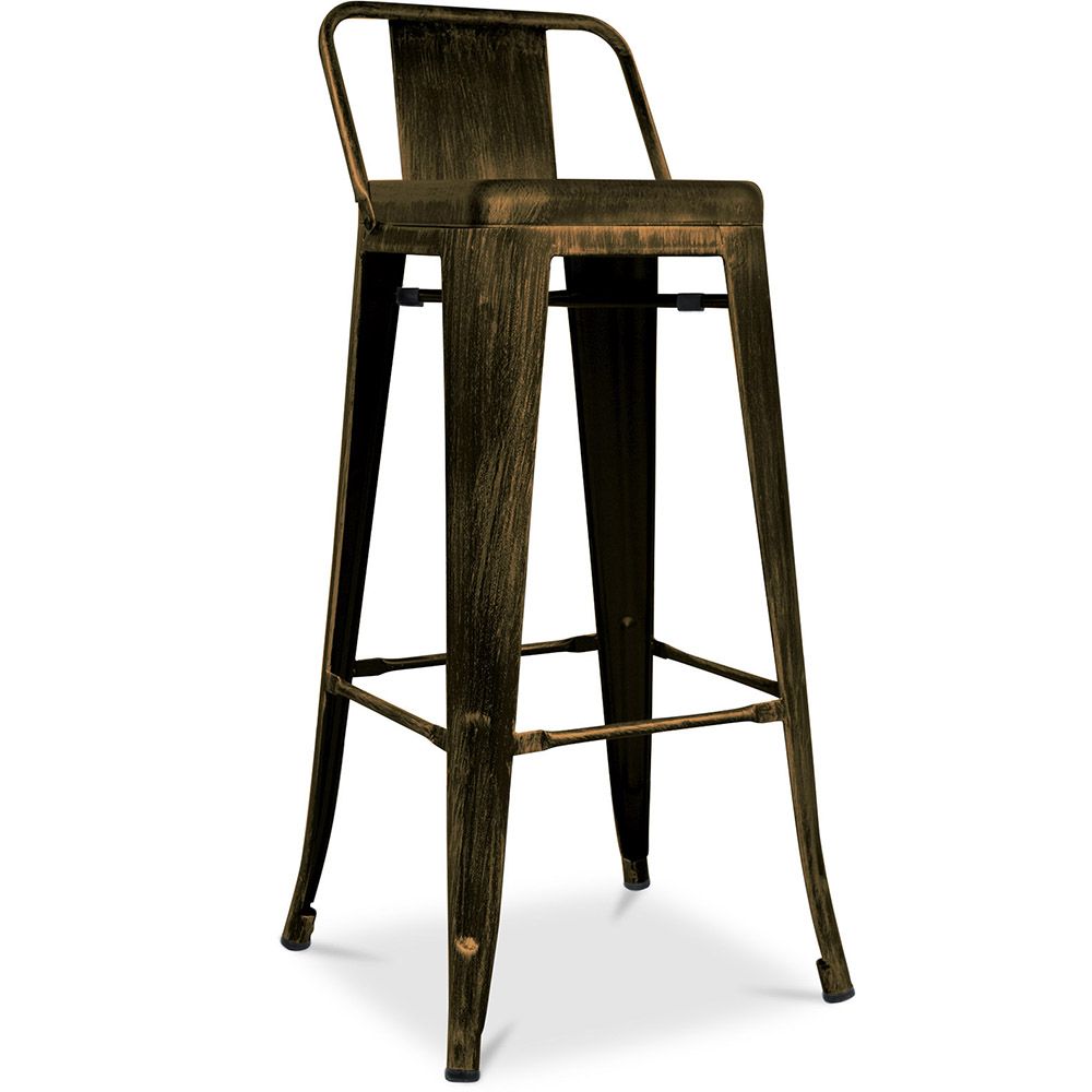 Stołek barowy z oparciem - Industrial Design - 76cm - New Edition - Stylix image 8
