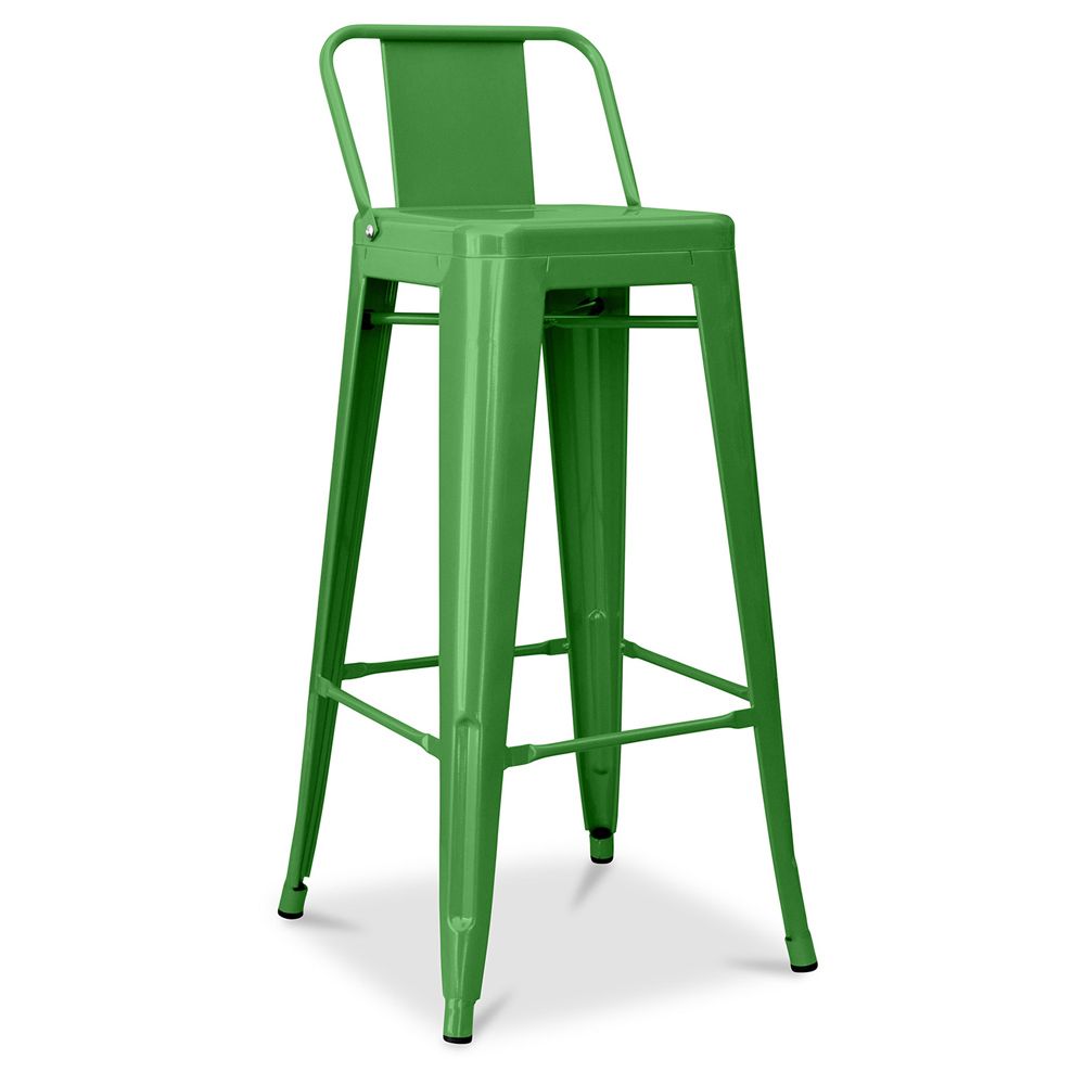Stołek barowy z oparciem - Industrial Design - 76cm - New Edition - Stylix image 8