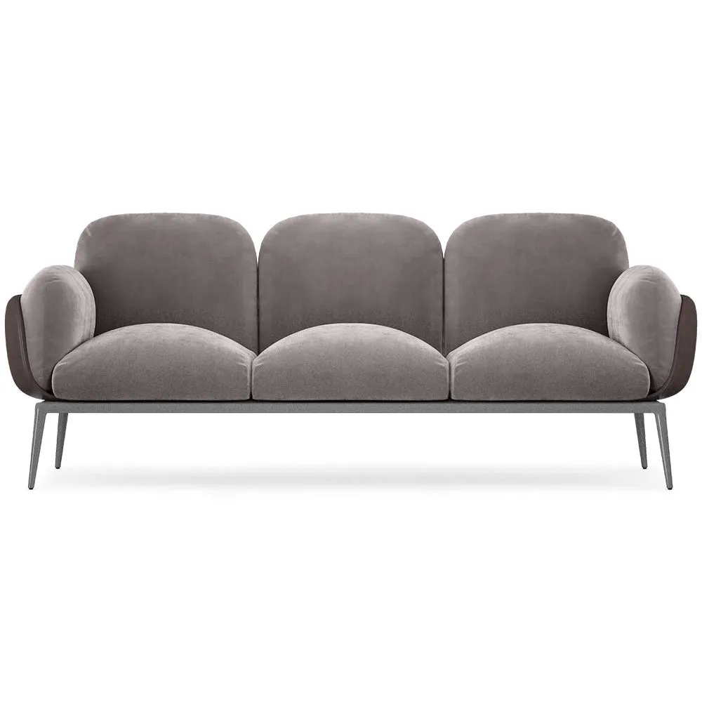 Sofa 3-osobowa - Obita aksamitem - Vandan image 8