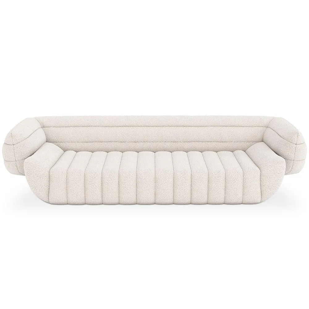 Sofa obita tkaniną bouclé - 3/4 miejsca siedzące - Caden image 8
