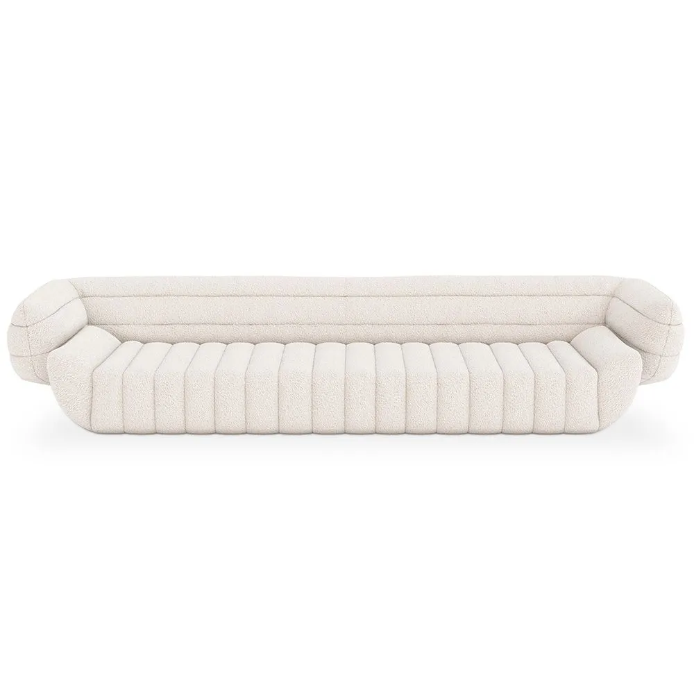 Sofa obita tkaniną bouclé - 4/5 miejsc siedzących - Caden image 8