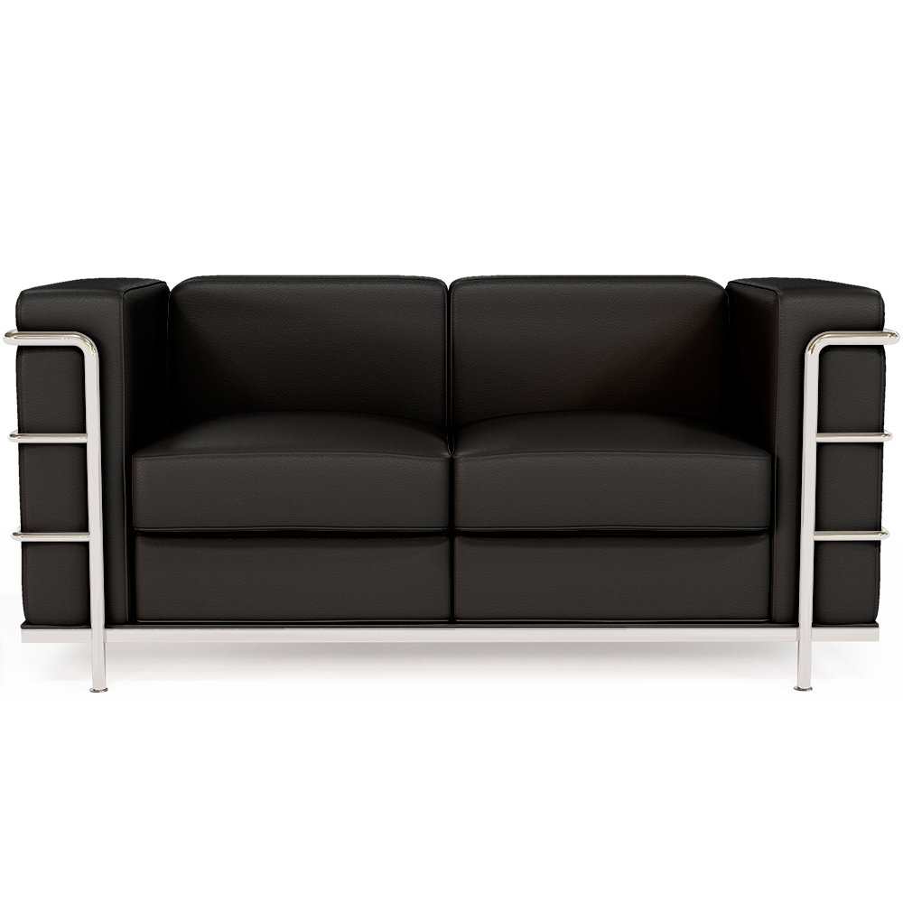 Sofa dwuosobowa - Obita eko-skórą - Lecur image 8