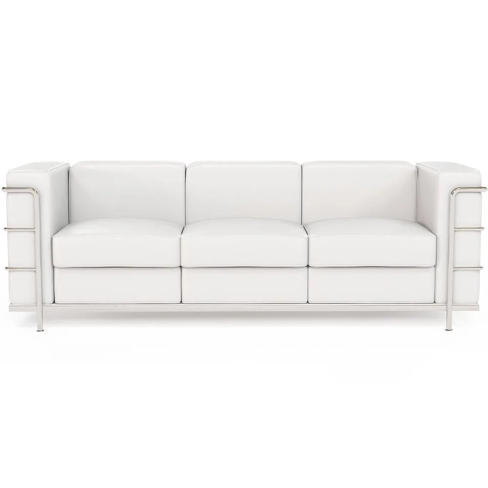 Sofa trzyosobowa - Obita eko-skórą - Lecur image 8