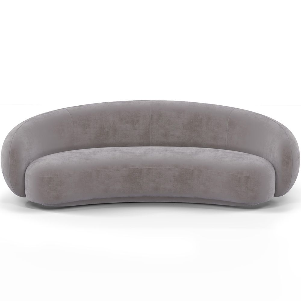 Zakrzywiona sofa z aksamitu - 3/4 miejsca siedzące - Souta image 8