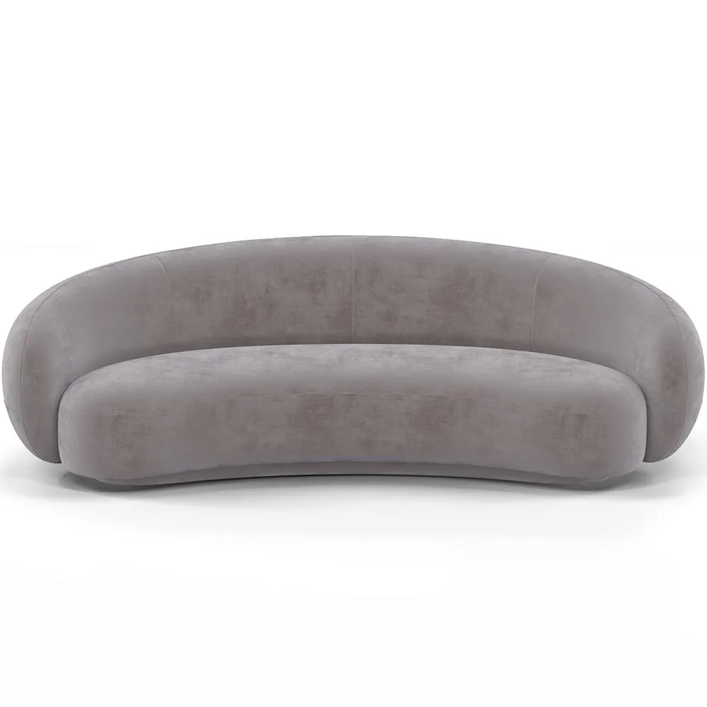 Zakrzywiona sofa z aksamitu - 3/4 miejsca siedzące - Souta image 8