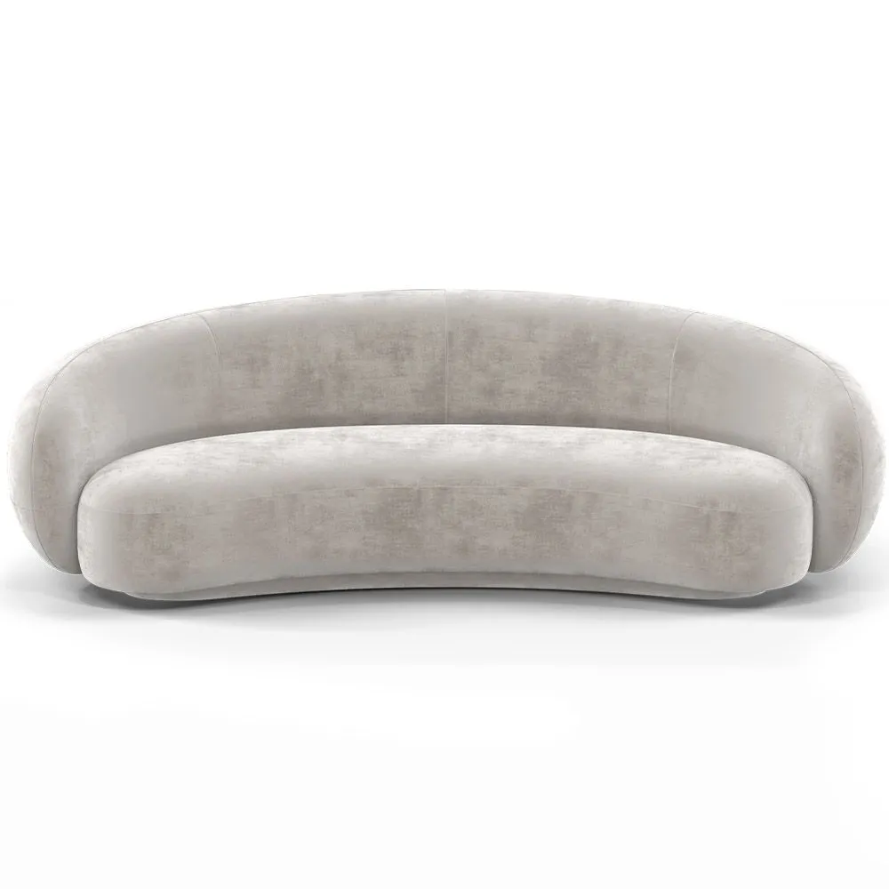 Zakrzywiona sofa z aksamitu - 3/4 miejsca siedzące - Souta image 8