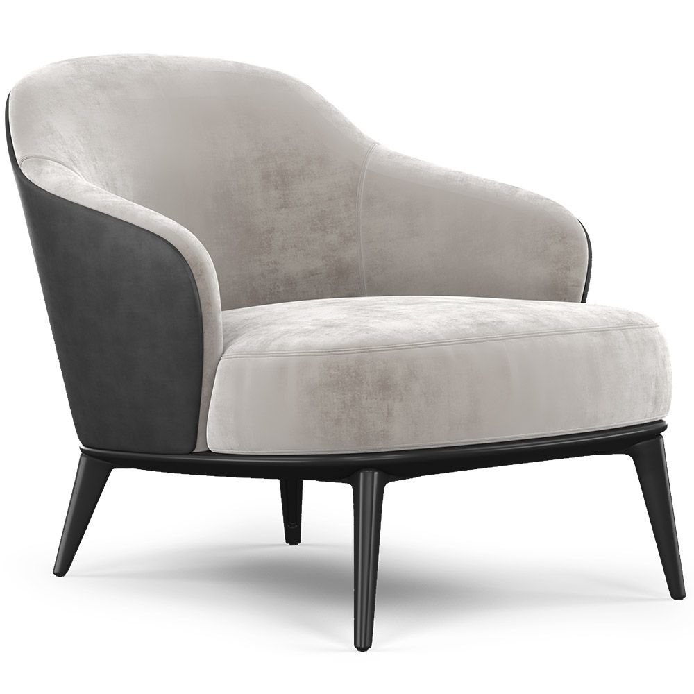 Fotel obity aksamitem - Luc image 8