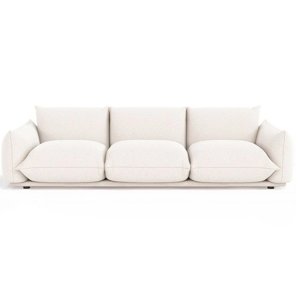 Sofa 3-osobowa - Tapicerowana tkaniną bouclé - Wers image 8