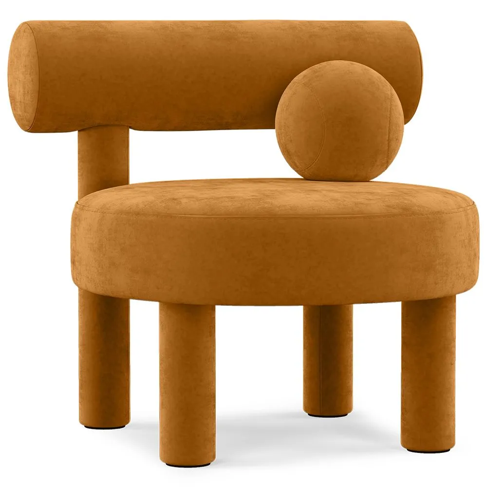 Fotel - Obity aksamitem - Klena image 8
