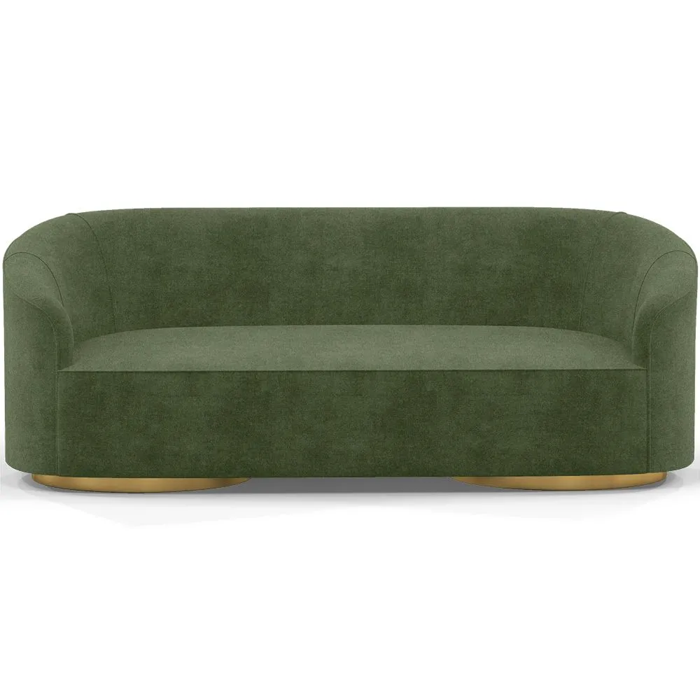 Sofa 3/4 miejscowa - Tapicerka z weluru - Herina image 8