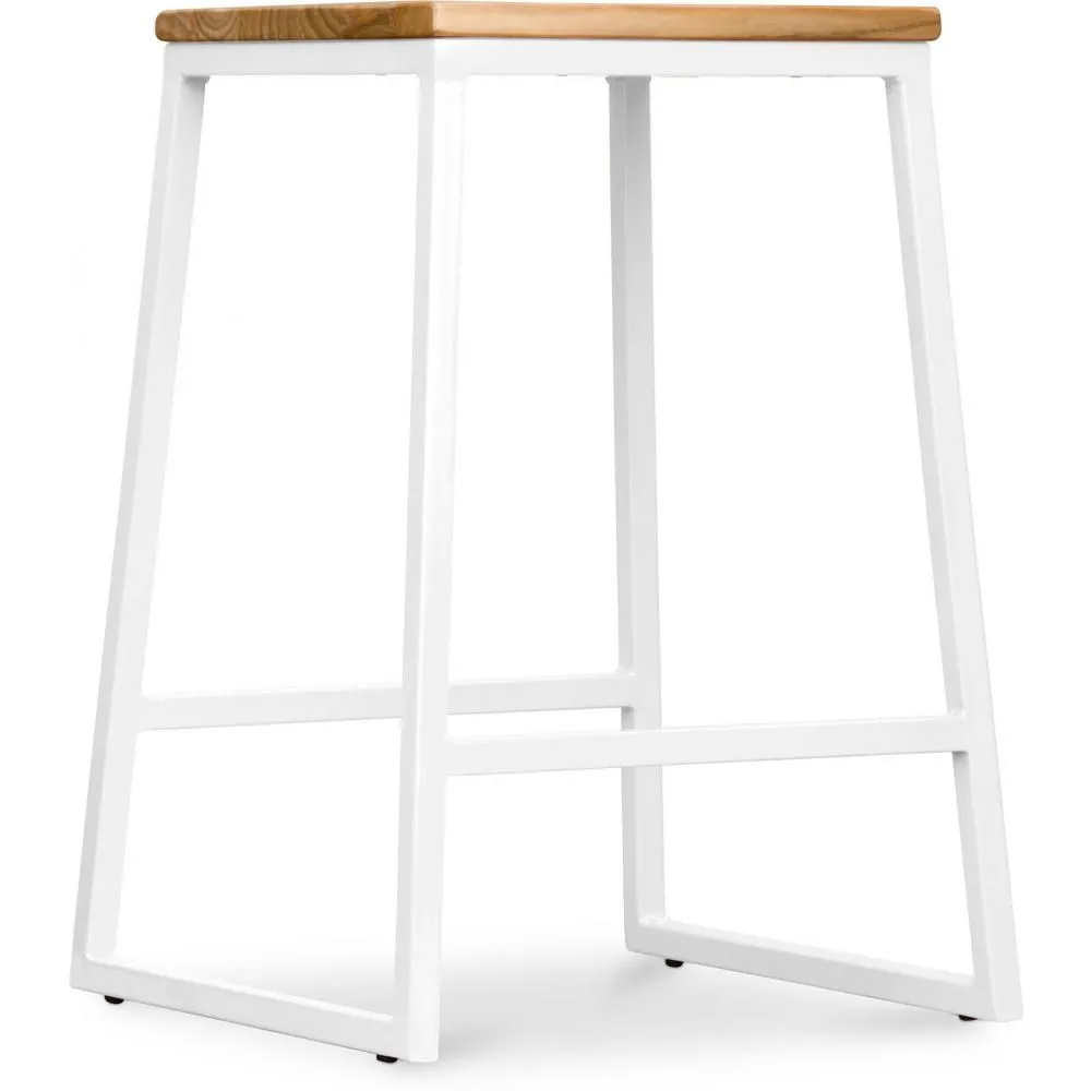 Stołek barowy - Industrial Design - Wood & Metal - 60cm - Big Boy image 8